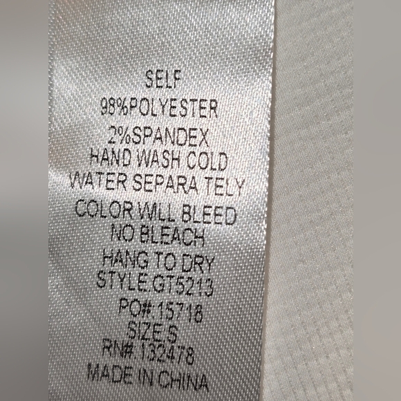 Glam White Ruffle Long Sleeve Blouse Women’s Small NWOT - Picture 4 of 4